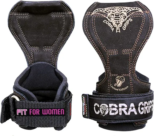 Miniatura 45 de Cobra Grips Weight Lifting Gloves with Adjustable Neoprene Padded Wrist Wraps - Heavy Duty Alternative to Power Lifting Hooks for Deadlifts