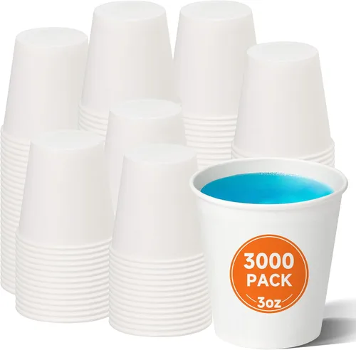 Miniatura 23 de METAPRINT 500 unidades de 12 onzas tazas de papel desechables para café, tazas de papel blancas para café caliente para cafeterías, bistrós, fiestas