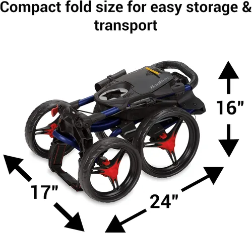 Miniatura 3 de Bag Boy Carrito de empuje de golf Quad XL