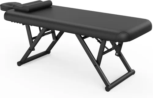 Miniatura 15 de Mesa de masaje ajustable con almohada facial y reposacabezas para mesa de tratamiento, mesa de terapia física, cama facial de spa, altura y respaldo
