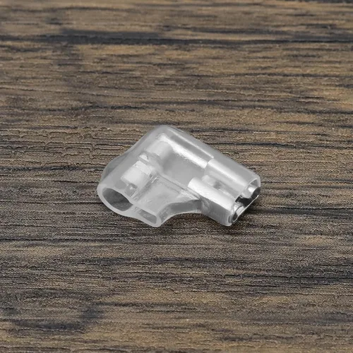Miniatura 6 de 50 conectores de pala de terminal de crimpado de 0.189 in en ángulo de 90° con 50 fundas aislantes para interruptor de equipo, quad, bicicleta