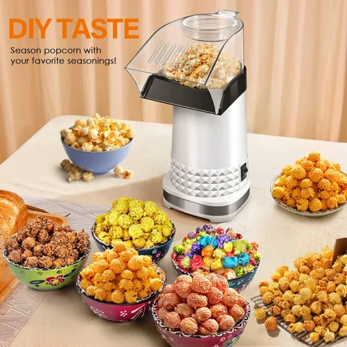 Miniatura 5 de Máquina de palomitas de maíz con taza medidora para derretir mantequilla, máquina de palomitas de maíz rápida y fácil para reuniones familiares, sin