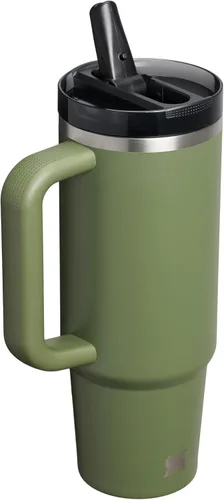 Miniatura 3 de STANLEY Quencher ProTour - Vaso con pajita abatible con tapa a prueba de fugas, 30 onzas, popote y asa integrados, portavasos compatible para Pino
