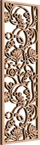 Miniatura 163 de 9 3/8"W x 24 3/8"H x 1/4"T Caspio Decorativos Paneles De Pared De Madera De Calado, Roble Rojo rojo (Red Oak)