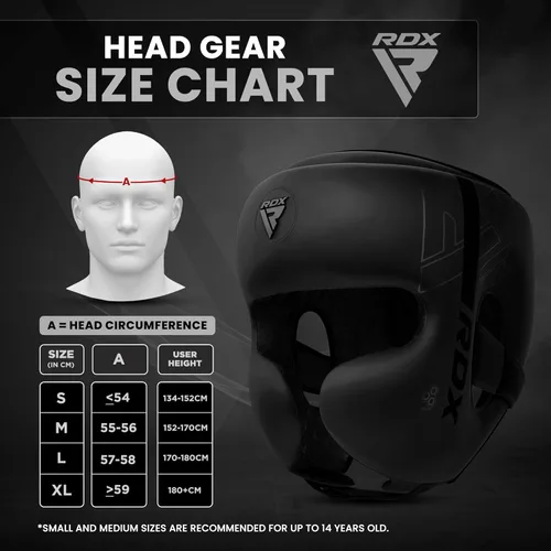 Miniatura 5 de RDX Casco de boxeo, entrenamiento de MMA, Kara acolchado ajustable, casco de Muay Thai, Kickboxing, Sparring, Artes Marciales, Karate, casco