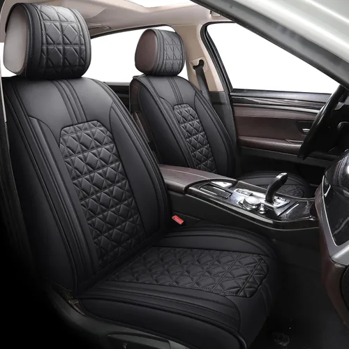 Miniatura 3 de YIERTAI Fundas de asientos de automóvil impermeables de piel sintética compatibles con Nissan Altima Hyundai Accent Mitsubishi Outlander Subaru