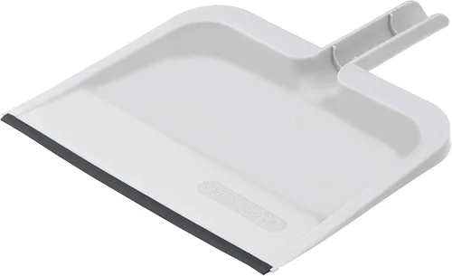 Miniatura 17 de Superio Recogedor con clip con borde de goma, bandeja de plástico duradero de 10 pulgadas de ancho con mango de agarre cómodo, recogedor de Negro