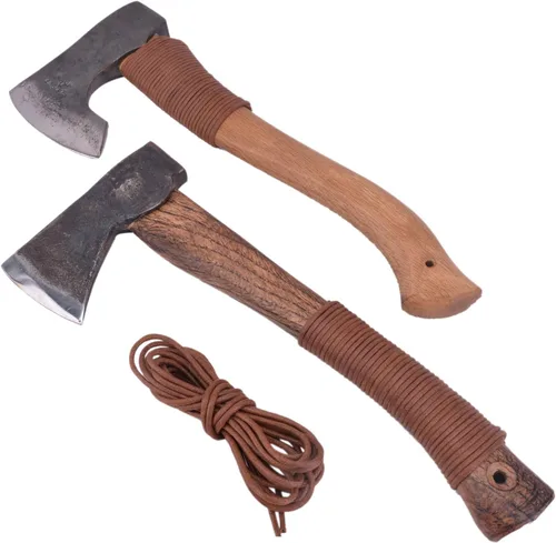 Miniatura 3 de Envoltura de mango de hacha de ajuste universal, cuerda encerada para hachas y hachas de campamento, guardia/envolturas de hacha barbuda vikinga