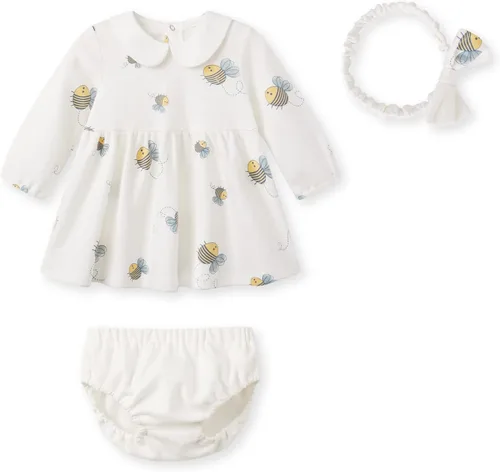 Miniatura 123 de pureborn Vestido de bebé niña 0-24 meses