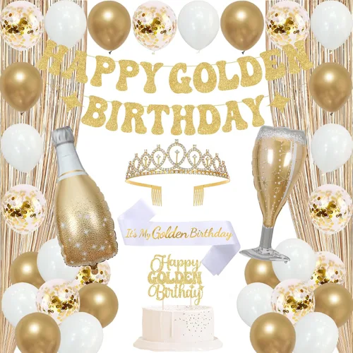 Miniatura 27 de Trgowaul Decoraciones de 9º cumpleaños para niñas, pancarta, banda y corona, decoración de pastel, globo de número 9, cortinas de flecos