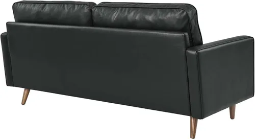 Miniatura 5 de Modway EEI-4633-BLK Valour - Sofá de cuero, color negro