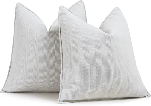 Miniatura 47 de ZWJD Fundas de Almohada para Lanzar de Color Rust 18x18 Juego de 2 Fundas de Almohada de Chenilla con Diseño Elegante Fundas de Almohada Decorativas