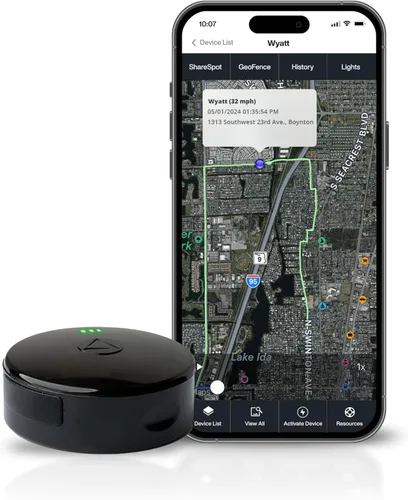 LandAirSea 54 Rastreador GPS - Fabricado en los Estados Unidos con piezas nacionales e importadas. Batería de larga duración, magnético,