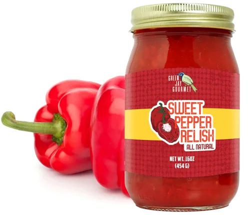 Miniatura 9 de Green Jay Gourmet Relish - Cajun Candy Relish - Dulce y picante condimento de jalapeño confitado y para untar - Hecho en Estados Unidos - Para