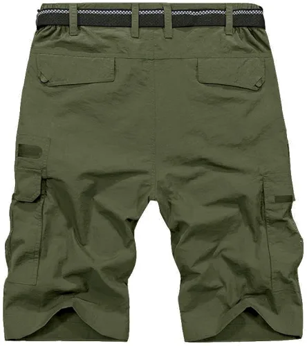 Miniatura 2 de Pantalones cortos de senderismo para hombre, de secado rápido, ligeros, transpirables, para exteriores, de carga.