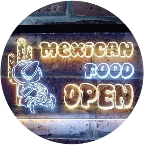 Miniatura 15 de ADVPRO Letrero de neón LED de doble color, barra de cactus de comida mexicana, azul y rojo, 12 x 8.5 pulgadas st6s32-i0101-br