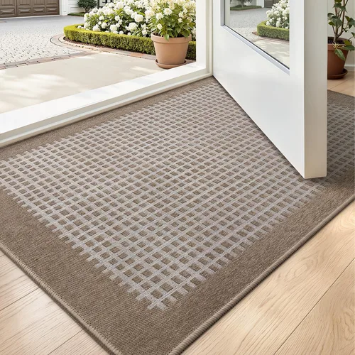 Miniatura 9 de LUMI Tapete Interior para Puerta de Entrada 24''x36'', Absorbente, Atrapa Suciedad, Perfil Bajo Delgado, Tapetes Antideslizantes con Respaldo