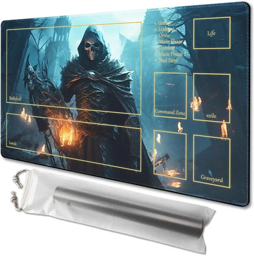 Miniatura 48 de MTG - Tapete de juego tamaño 24 x 14 pulgadas, bolsas de almacenamiento gratuitas, respaldo antideslizante, impresión, ideal para entusiastas