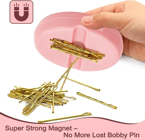 Miniatura 3 de Sizobi Soporte magnético para pasadores, sostiene de forma segura clips de metal para el cabello y clips de papel, cojines magnéticos para coser