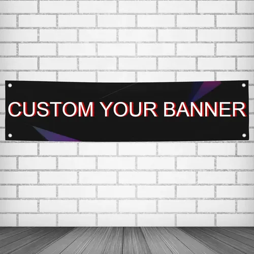 Pancartas y letreros personalizados para exteriores, letrero con texto fotográfico, decoración del hogar, fiesta de cumpleaños, negocios,