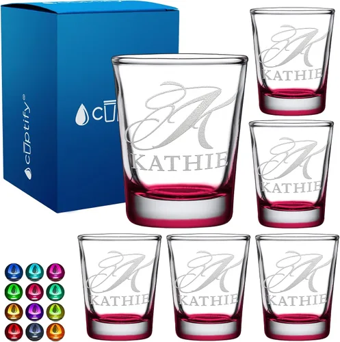 Miniatura 9 de Juego de 2 vasos de chupito personalizados para hombre, fondo azul, 2 onzas, grabados, regalo personalizado para cumpleaños, bodas, día del padre