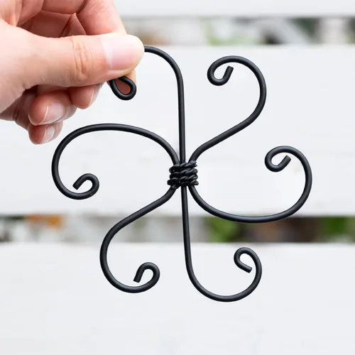 Miniatura 5 de Yohsnor Monstera - Gancho de soporte para plantas, 4.1 x 4.1 pulgadas, 5 unidades, sistema de soporte de tallo ajustable duradero, protección suave
