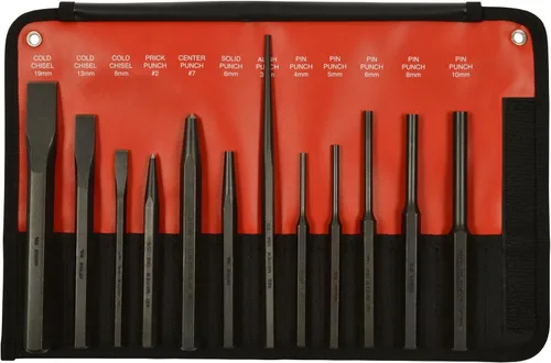 Miniatura 17 de Mayhew Tools 90402 Juego de punzón y cincel, acabado explosivo, 5 piezas