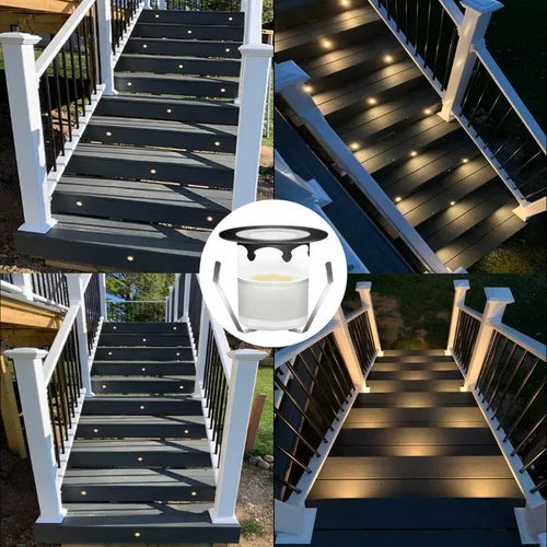 Miniatura 6 de Luces LED para terraza al aire libre con fotocélula blanca cálida Φ1.18 pulgadas, bajo voltaje, 12 V CC, IP67, impermeable, eléctrica, con cable