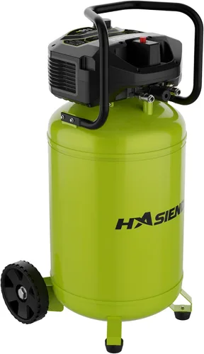 Miniatura 8 de Compresor de aire de taller de 20 galones, 150 PSI máx, compresor vertical sin aceite para garaje y hogar, con un motor sin escobillas de larga