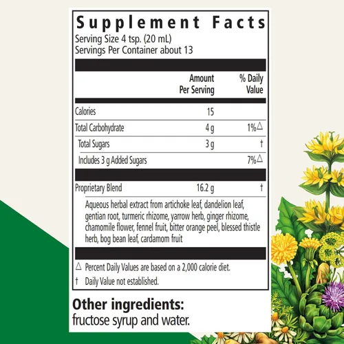 Miniatura 2 de Floradix Gallexier Herbal Bitters - Suplemento de apoyo digestivo con alcachofa, diente de león, cúrcuma, jengibre y más - Fórmula líquida - Fácil