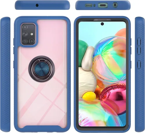 Miniatura 60 de Funda compatible con Xiaomi Poco M5s 4G, compatible con Redmi Note 10 4G / Note 10S 4G / Note 11 SE (India), funda para teléfono 3 en 1, color azul