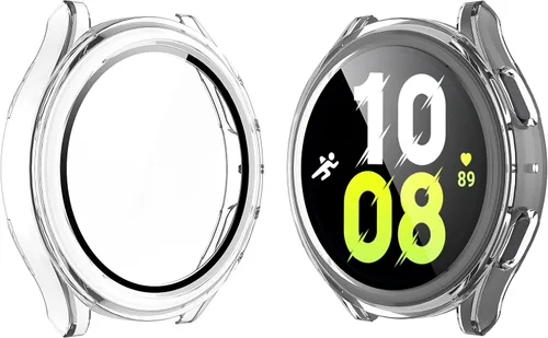 Miniatura 16 de Langboom Funda rígida negra compatible con Samsung Galaxy Watch 5 Galaxy Watch 4 de 1.732 pulgadas (1.732 in) con protector de pantalla, protector