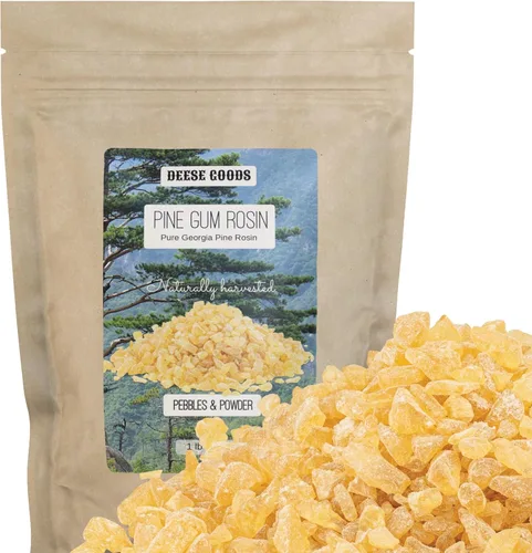 Resina de pino de alta calidad para envolturas de alimentos de tela de cera de abejas y bricolaje – Guijarros y polvo (1 libra) – Agarre superior