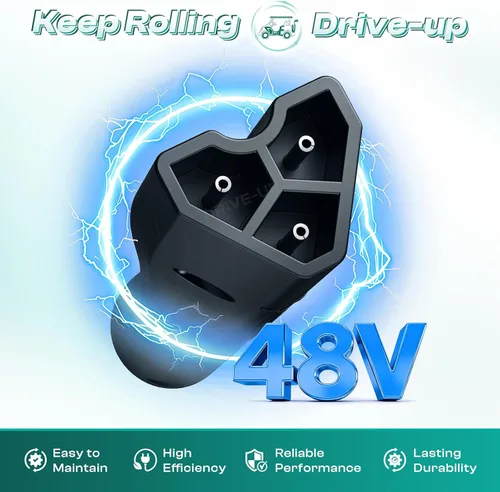 Miniatura 2 de DRIVE UP Golf Cart 48V Charger Plug Handle Suitable for EZGO RXV, EZGO 3-Pin Triangle Charger Plug, OEM 604321 611219