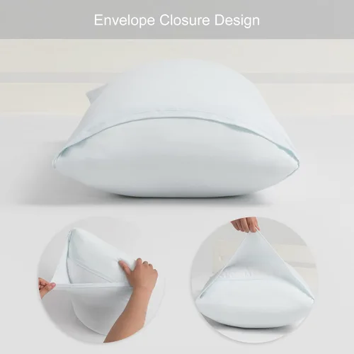Miniatura 121 de Juego de 2 fundas de almohada pequeñas de punto Jersey Knit para viajes o niños pequeños de 12 x 16 pulgadas, 13 x 18 o 14 x 20 pulgadas, sobre