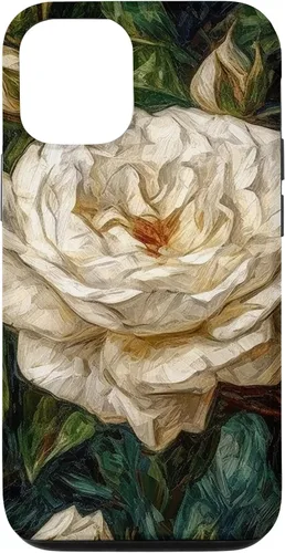 Miniatura 25 de Funda para iPhone 13 Van Gogh Art White Flower White Roses