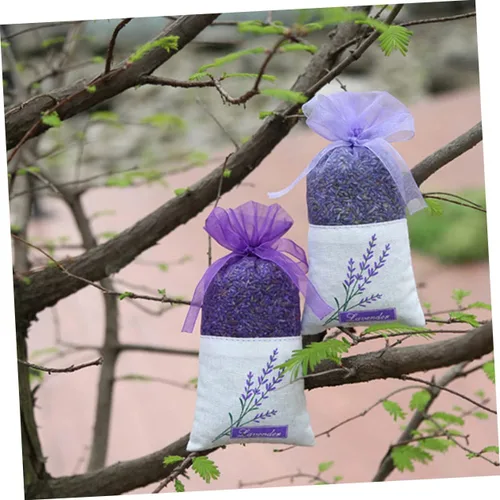Miniatura 4 de 22 bolsas de muselina con lavanda seca para ambientador de armario, cajón, fragancia y bolsas