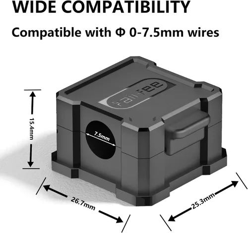 Miniatura 2 de Kailfee - 12 clips magnéticos para cables [cable ajustable suave] Soporte para cables, gestión de cables debajo del escritorio, soporte de alambre