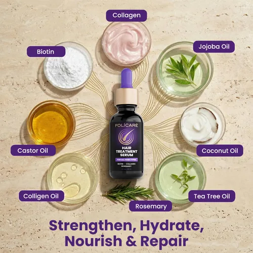 Miniatura 5 de Suero para el crecimiento del cabello y suero espesante con biotina y aceite de romero, tratamiento multibeneficio para adelgazar el cabello