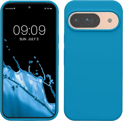 Miniatura 110 de kwmobile Funda Compatible con Google Pixel 6 Pro - Funda de Teléfono de Silicona TPU con Acabado Suave - Azul Caribe