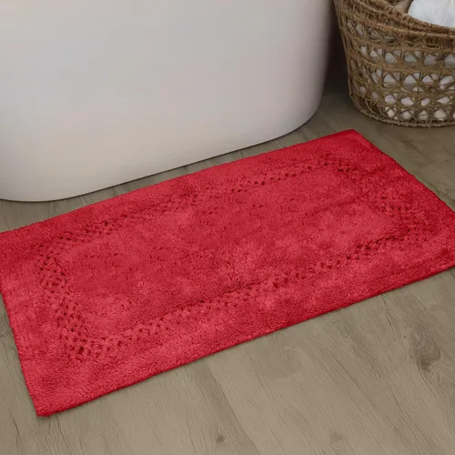 Miniatura 31 de Home Weavers Classy - Juego de alfombras de baño 100 % algodón, decoración de baño, lavable, extrasuave y absorbente, tapete de cocina, juego de Aqua