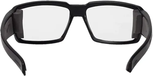 Miniatura 3 de BOMBER Gafas de Seguridad Transparentes para Hombres, Marco Negro Mate con Lente de Seguridad Transparente de Policarbonato Cumple con z87 BG101