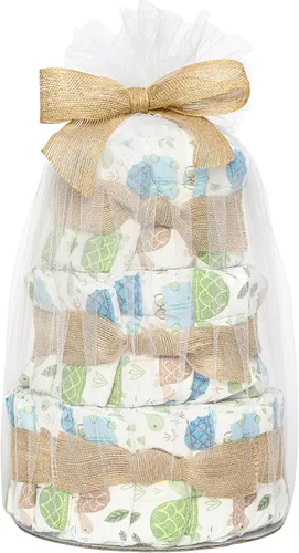 Miniatura 14 de The Honest Company Pañales para pastel de pañales para el cuidado personal del bebé, toallitas a base de plantas, flor de rosa, tamaño regular, 1