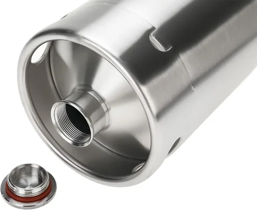 Miniatura 6 de Mini barril Growler 2L 64 Oz Barril de cerveza de acero inoxidable 304 Barril de cerveza de barril portátil de cerveza para la cocina casera cerveza