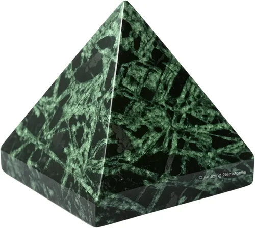 Miniatura 21 de Piedras Curativas de Cristal de Pirámide de Cuarzo Claro de Amazing Gemstone - Figura de Gran Pirámide de 2" de Piedra Natural para Meditación