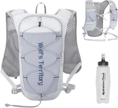 Miniatura 12 de TRIWONDER Mochila de hidratación para correr, chaleco de agua ligero para hombres y mujeres, paquete de agua de hidratación para ciclismo, correr