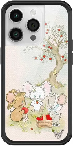 Miniatura 29 de Wildflower Carcasas – Compatible con iPhone 14 Pro Protector negro parachoques, certificado de prueba de caída de 6.5 pies, propiedad de mujeres