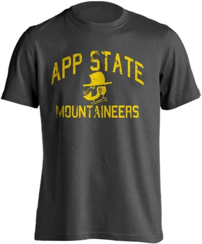 Miniatura 38 de Sport Your Gear NCAA Camiseta de manga corta retro con licencia oficial de aspecto desgastado para el día del juego, camiseta de espíritu deportivo