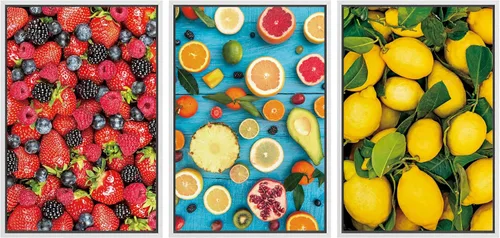 Miniatura 174 de wall26 Lienzo enmarcado para pared, juego de arte de hierbas, verduras y condimentos en madera, alimentos, fotografía cultural, realismo, paisaje