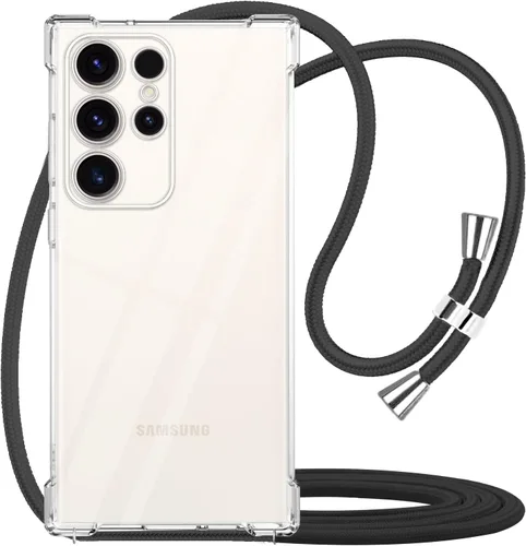 Miniatura 26 de para Google Pixel 6a Funda con Correa Ajustable para Cuello, Hombro y Cruzada Transparente Funda Móvil Duradera, Suave y delgada de Ajuste Perfecto